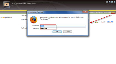 Log in to the Multimedia Station