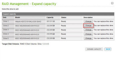 Repeat the steps above to replace the remaining disks