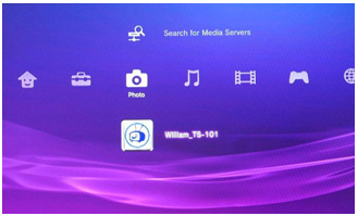 Search the TwonkyMedia server in PS3